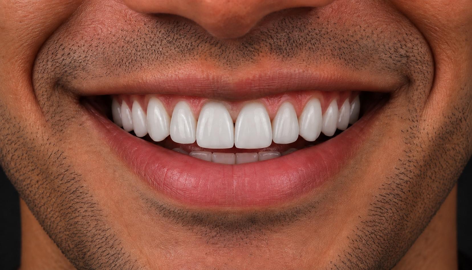 Low translucency · Anatomical accents male smile visualization