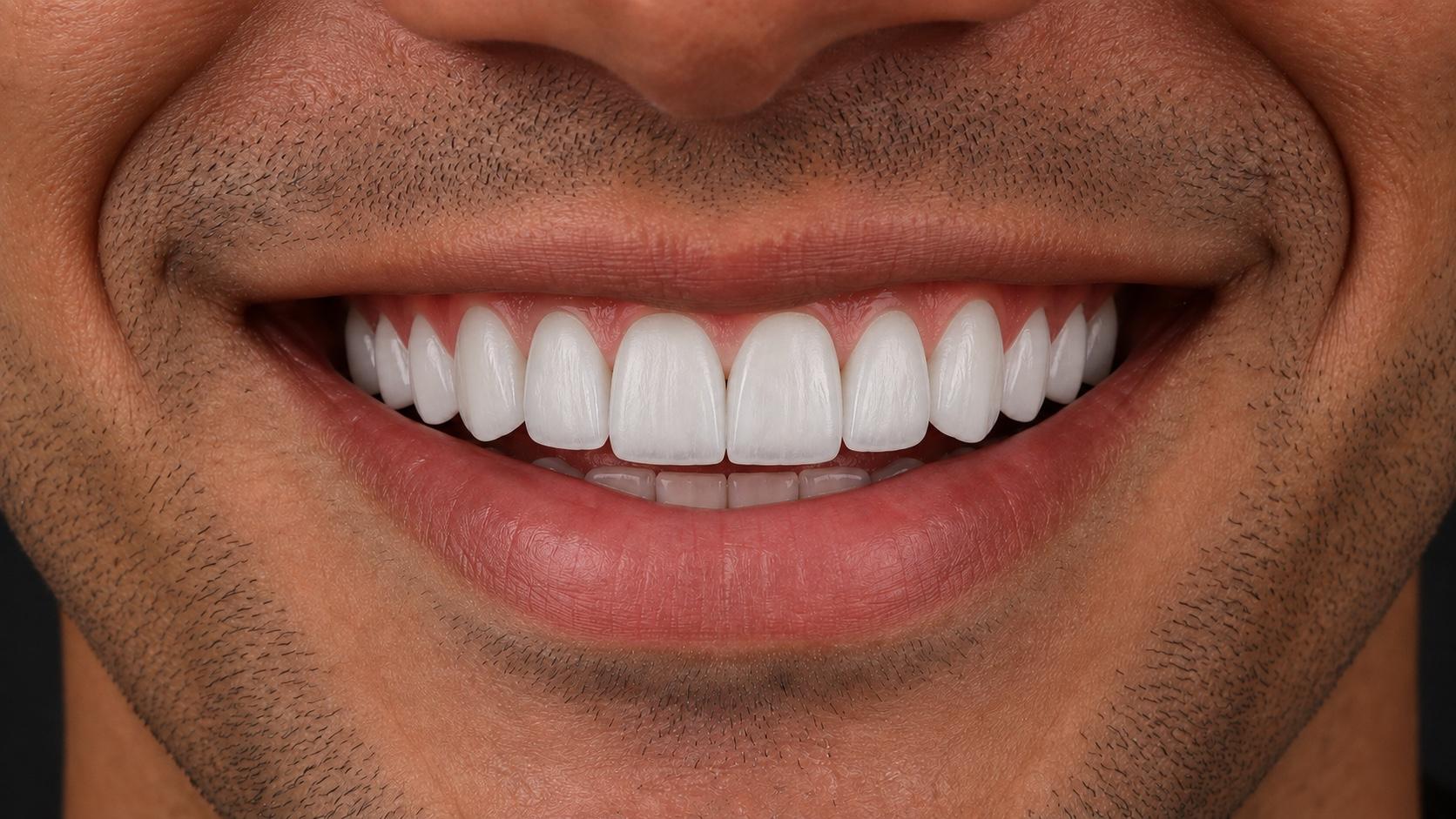 With translucency · Minimal anatomy male smile visualization